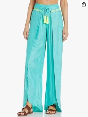 Trina Turk Caseais Wave split leg pants / coverup pants Size Medium